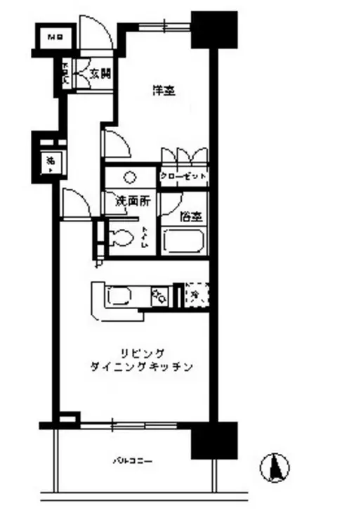 KDXレジデンス芝公園 12階階 間取り