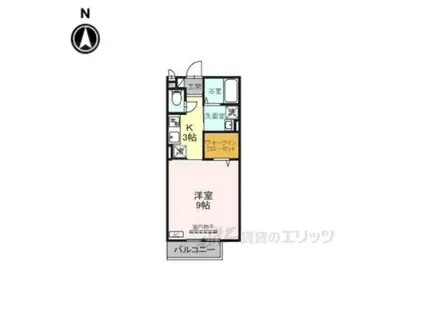 JUMEIRAH(1K/2階)の間取り写真