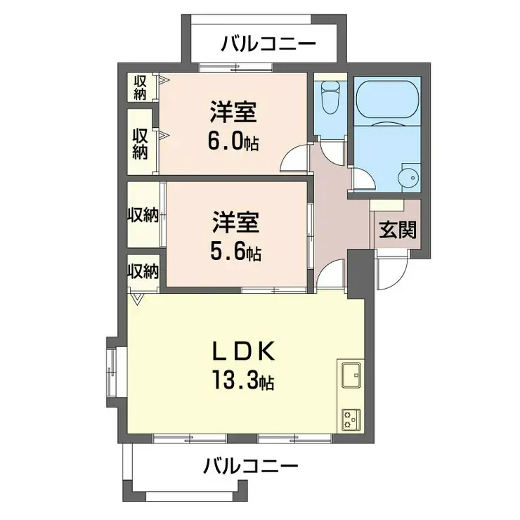 グランディール大和 1階階 間取り