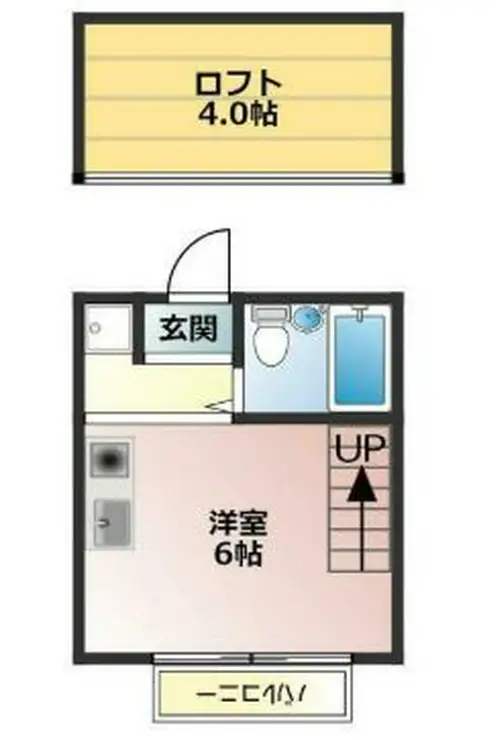 ダグラス中原 2階階 間取り