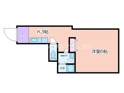 シルバーハイツ(ワンルーム/1階)の間取り写真