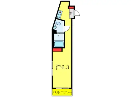 メイリリー練馬北町(ワンルーム/4階)の間取り写真