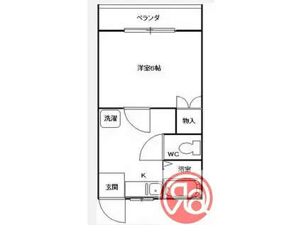 昭和ハイツ(1K/1階)の間取り写真