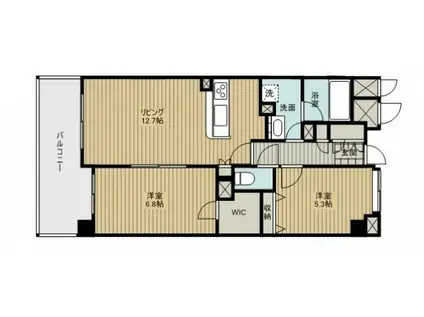 ブライトンコート(2LDK/2階)の間取り写真