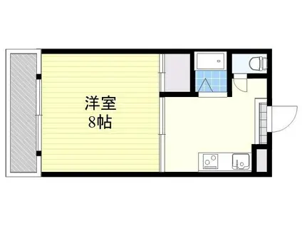 コーポ清和(1K/1階)の間取り写真