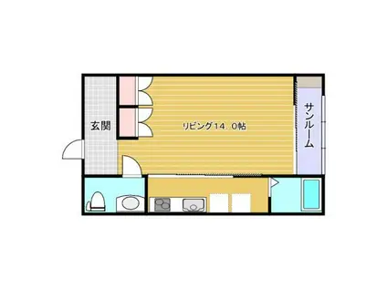 レトアFC(ワンルーム/2階)の間取り写真