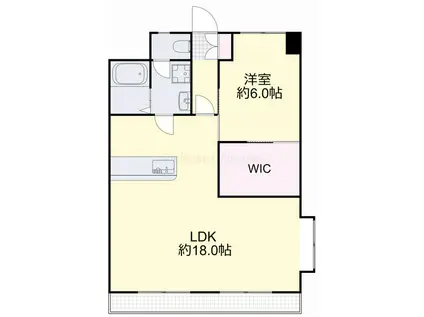 さつきマンション(1LDK/2階)の間取り写真