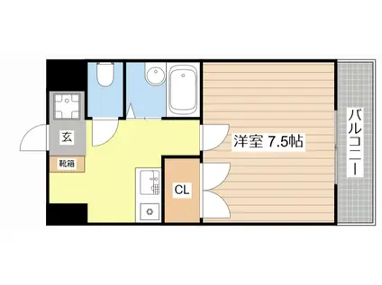 エスポRIII(1K/5階)の間取り写真