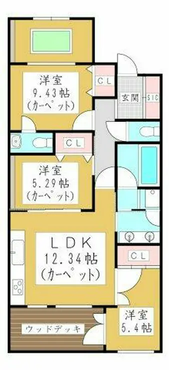 ラシーヌ ド ラブーレ 2階階 間取り
