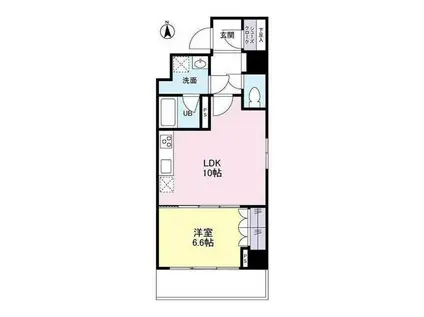 スカイタウン押上(1LDK/4階)の間取り写真