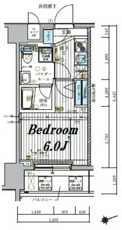 メインステージ北千住IV 7階階 間取り