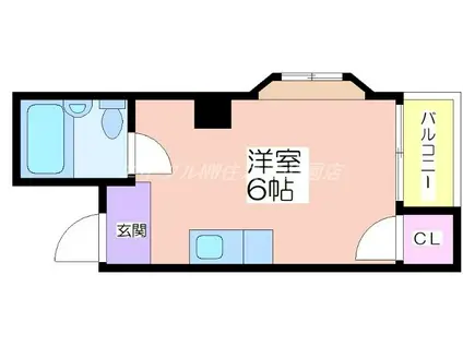 整優コーポ(ワンルーム/5階)の間取り写真