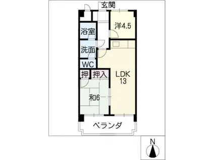THE FIRST平針(2LDK/4階)の間取り写真