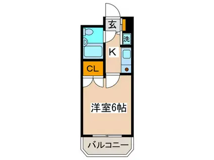 ダイヤコーポ宮前平(1K/2階)の間取り写真