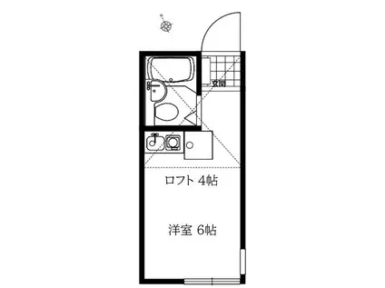 ユナイト小田ミカーサ(1SK/1階)の間取り写真