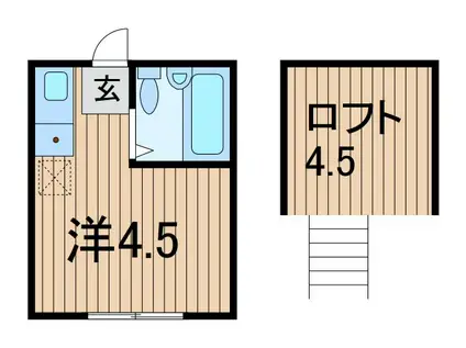アベニュー京(ワンルーム/2階)の間取り写真