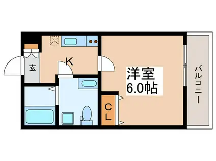 BELLE SCENE ITABASHI(1K/2階)の間取り写真