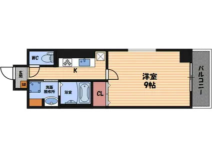 ラヴィーユ-1930-(1K/10階)の間取り写真