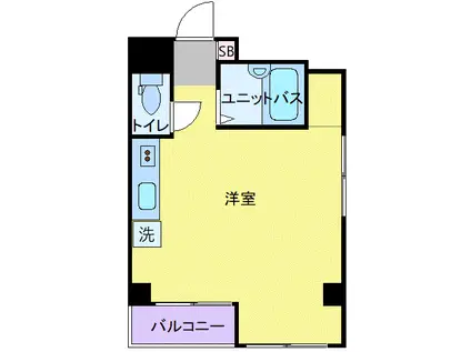 コアプラス立川みなみ(ワンルーム/4階)の間取り写真