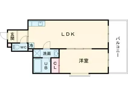 SGB浜町(1LDK/10階)の間取り写真