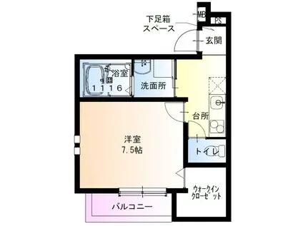 フジパレス千林I番館(1K/2階)の間取り写真