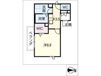 ネオ カーサ(1K/3階)の間取り写真