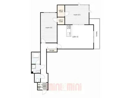 シャーメゾン コルノーリア(2LDK/1階)の間取り写真