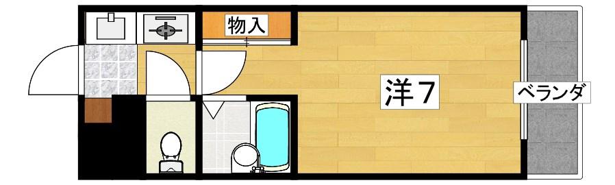 プレアール香里園駅前(1K/4階)の間取り写真