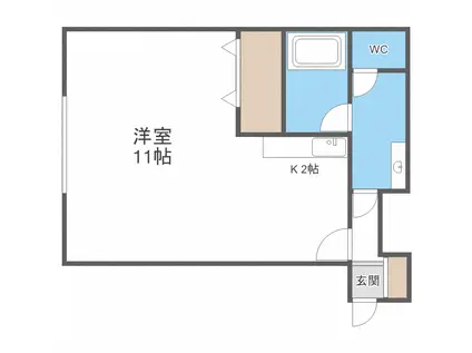 セフィーラ21(1K/3階)の間取り写真