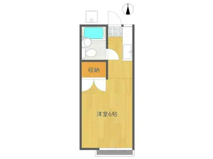 タイムリーハイツ(1K/1階)の間取り写真