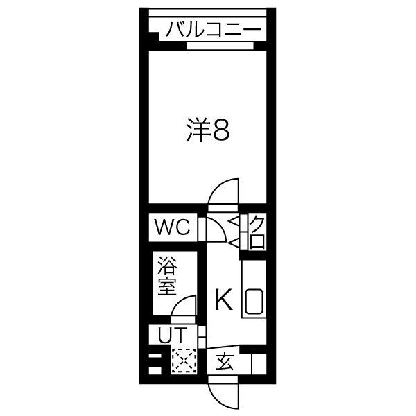 CITY連坊ステーションコート(1K/2階)の間取り写真