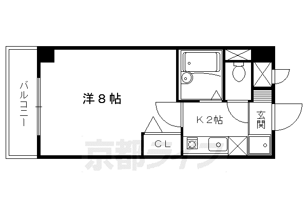 サムティ上堀川(1K/6階)の間取り写真