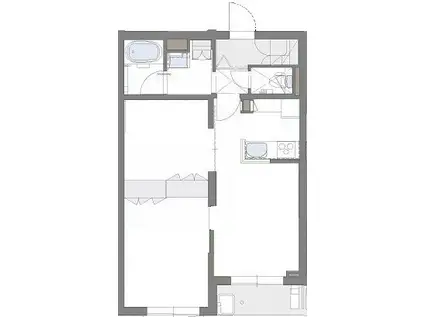 メソンマンダリーナ(1LDK/2階)の間取り写真