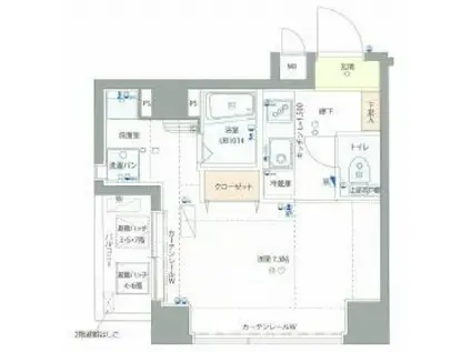 GROWS本所吾妻橋(1K/5階)の間取り写真