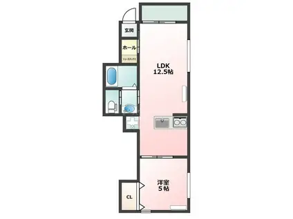 G BASE市川平田(1LDK/2階)の間取り写真