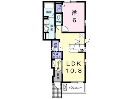 カンピオーネ(1LDK/1階)の間取り写真