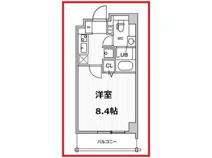 ルニック錦糸町(1K/2階)の間取り写真