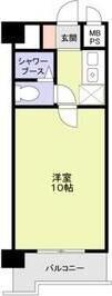 スミノ藤沢(1K/6階)の間取り写真