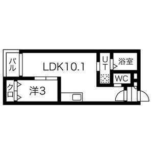 WARREN NAKASHIOTAI(1LDK/1階)の間取り写真