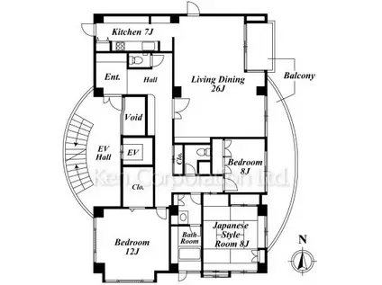 吉田マンション(3LDK/1階)の間取り写真