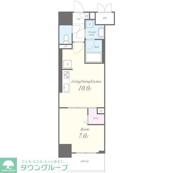 シュトルツ栄(1LDK/13階)の間取り写真