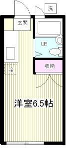 ローレル横濱壱番館(ワンルーム/1階)の間取り写真
