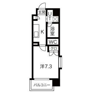 アールズタワー宝が丘(1K/5階)の間取り写真