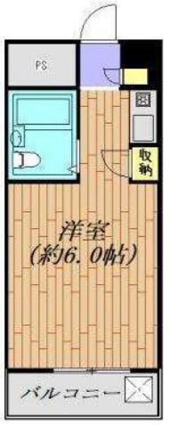 大伸参番館(ワンルーム/3階)の間取り写真