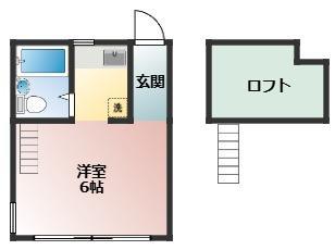 マノアールC(ワンルーム/1階)の間取り写真