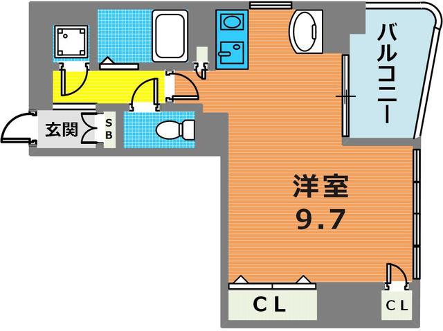 NESTY FLAT(ワンルーム/7階)の間取り写真