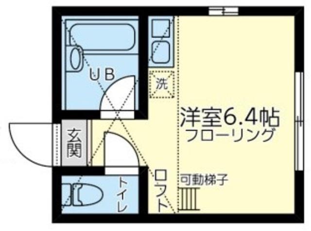 ユナイト川崎マリオ・ベルニオーラ(ワンルーム/1階)の間取り写真