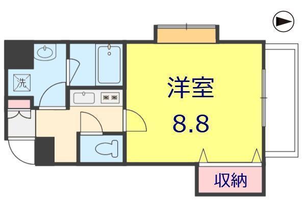 フェリス(1K/5階)の間取り写真