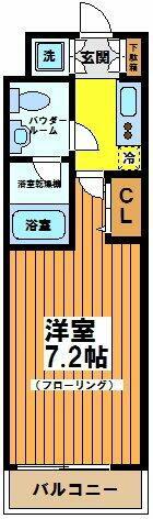 グリーンハウス6-女性限定-(1K/4階)の間取り写真