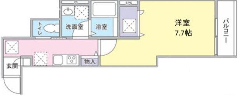 YSジュピター(1K/1階)の間取り写真